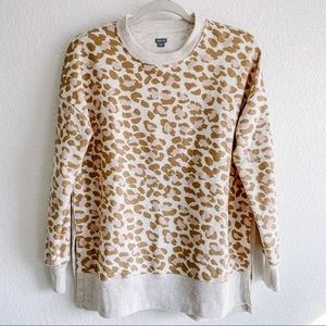 Aerie leopard sweatshirt xsmall